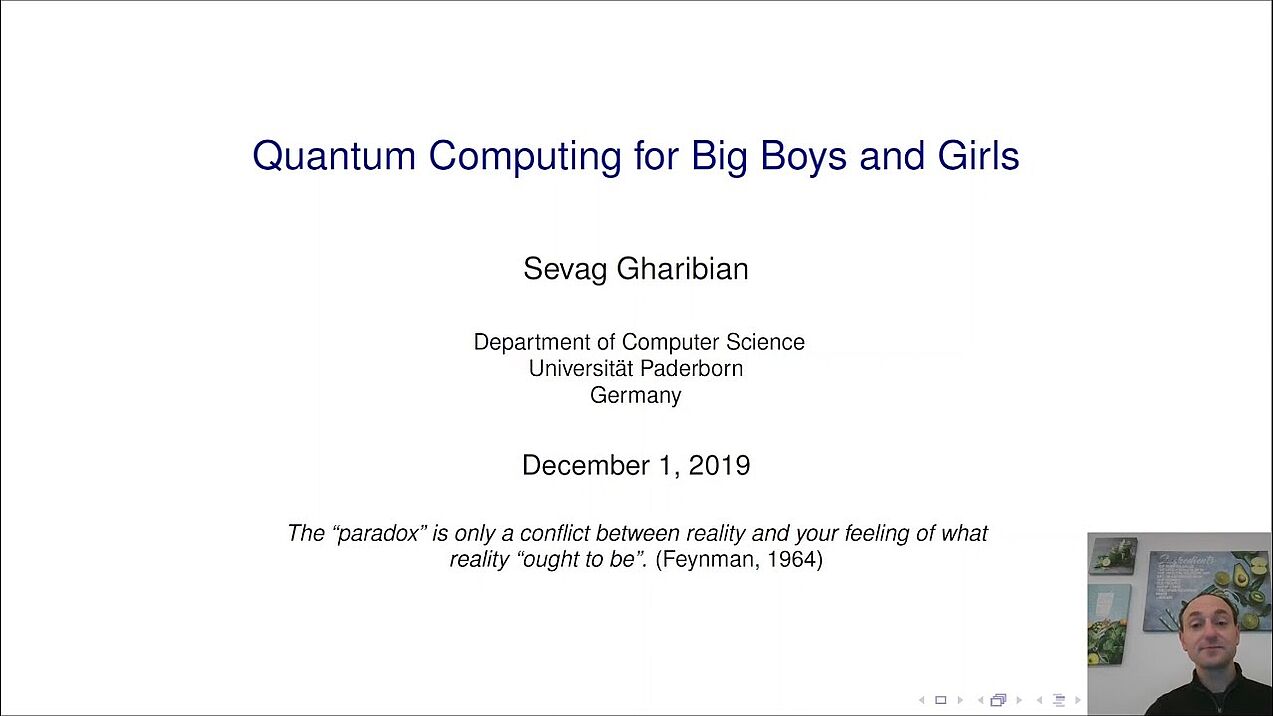 Quantum Computing for Big Boys and Girls